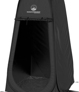 Pop Up Pod - Privacy Shower Tent, Dressing Room, or Portable Toilet Stall with Carry Bag for Camping, Beach, or Tailgate by Wakeman Outdoors